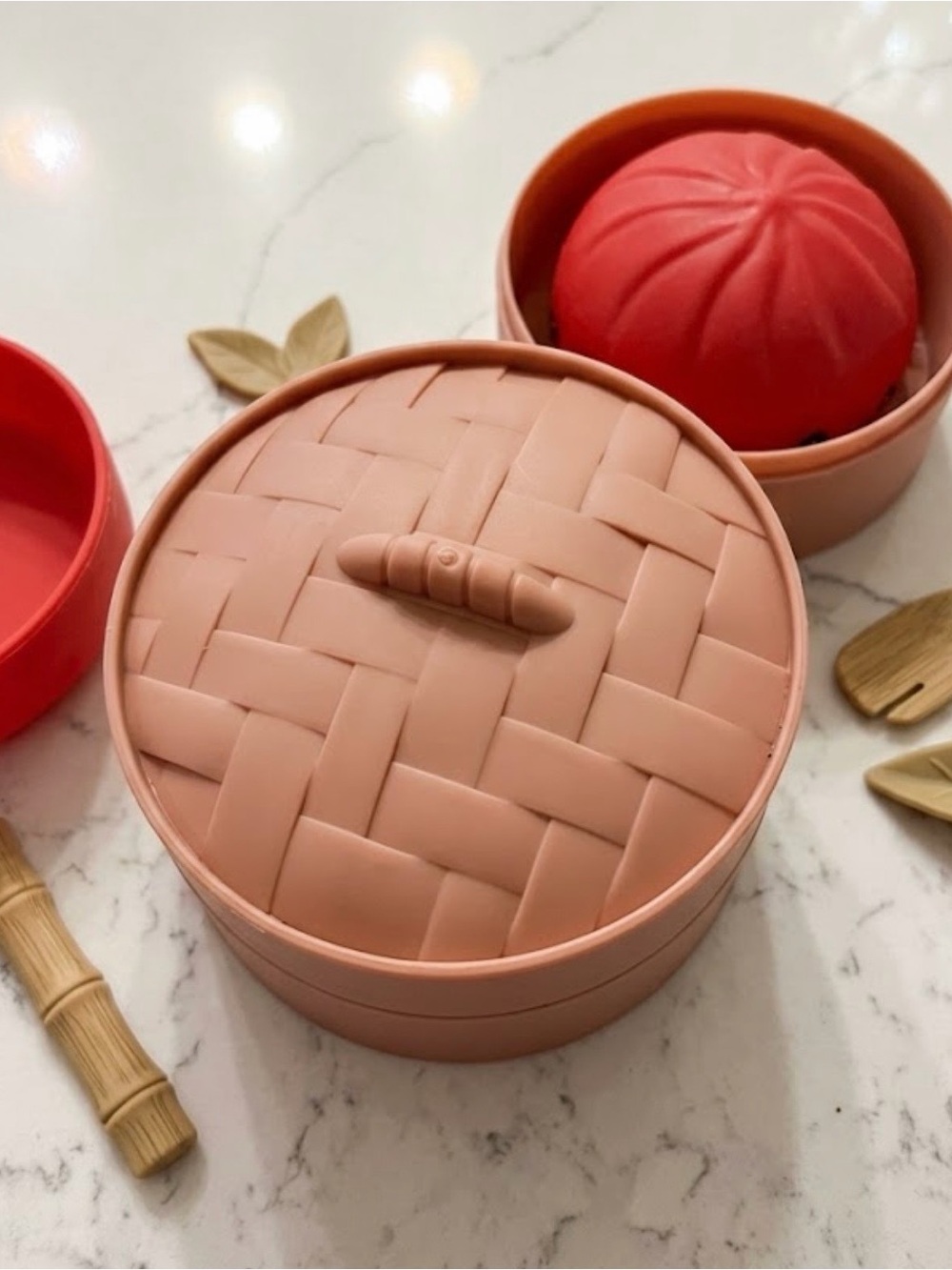 Mystery Squishy Dumpling Red - Like New